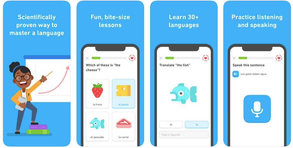 Duolingo App Screens