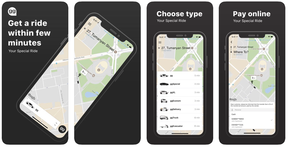 GG taxi app