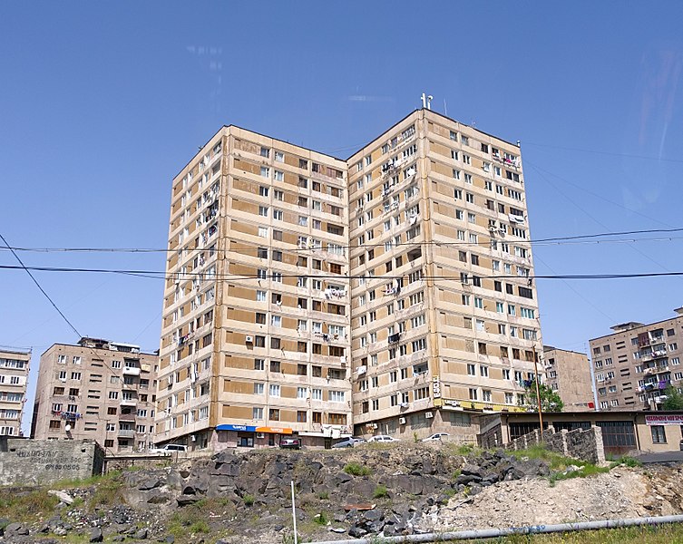 Panel building in Yerevan